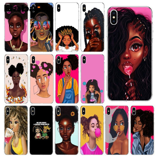 Babaite African Beauty girl TPU Soft Silicone Phone Case Cover for iPhone 8 7 6 6S Plus 5 5S SE XR X XS MAX Coque Shell