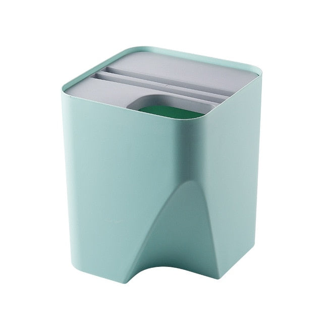 Kitchen Trash Can Recycle Bin Stacked Sorting Trash Bin Household Dry And Wet Separation Waste Bin Rubbish Bin for Bathroom 1pc