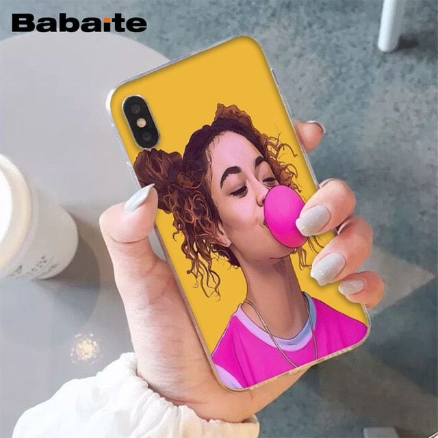 Babaite African Beauty girl TPU Soft Silicone Phone Case Cover for iPhone 8 7 6 6S Plus 5 5S SE XR X XS MAX Coque Shell