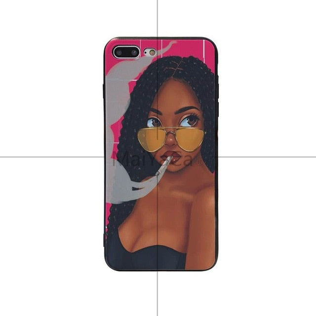 Colorful Art Afircan Girl Phone Cases