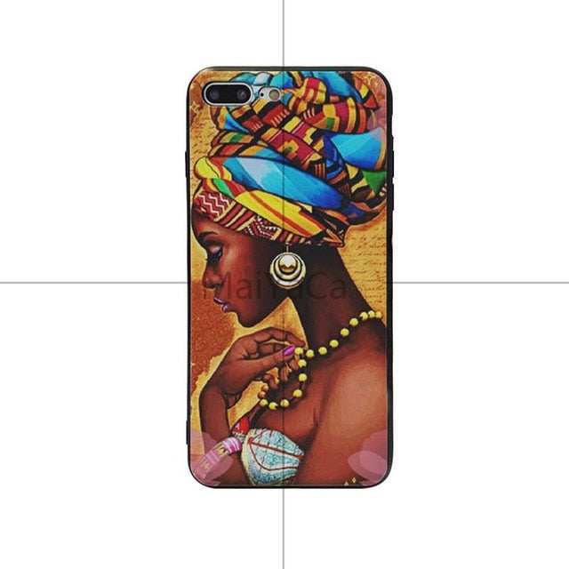 Colorful Art Afircan Girl Phone Cases